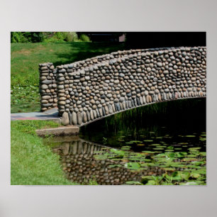 Poster Ponte Stone Lilypads Nature