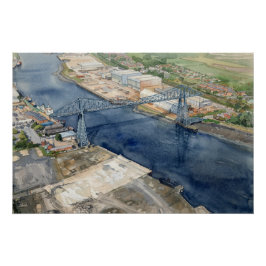 Pôster Ponte Transportadora de Middlesborough
