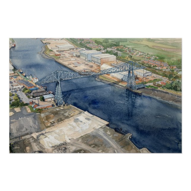Pôster Ponte Transportadora de Middlesborough (Frente)