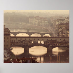 Pôster Ponte Vecchio e Arno