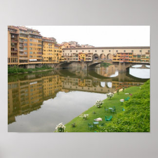 Poster Ponte Vecchio Florence, Itália