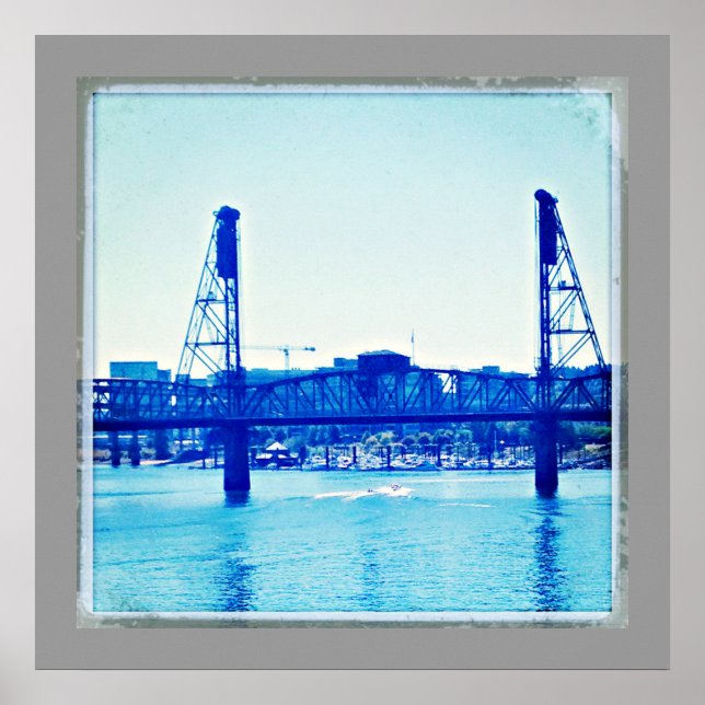 Poster Ponte Vintage Portland (Frente)