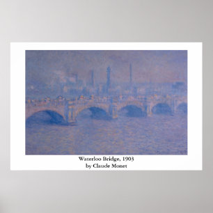 Poster Ponte Waterloo de Claude Monet