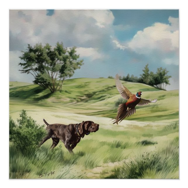 Pôster Ponteiros abreviados alemães (Frente)