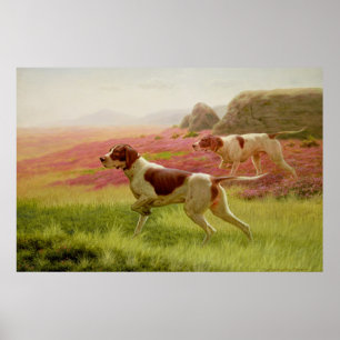 Poster Ponteiros numa Paisagem, século XIX