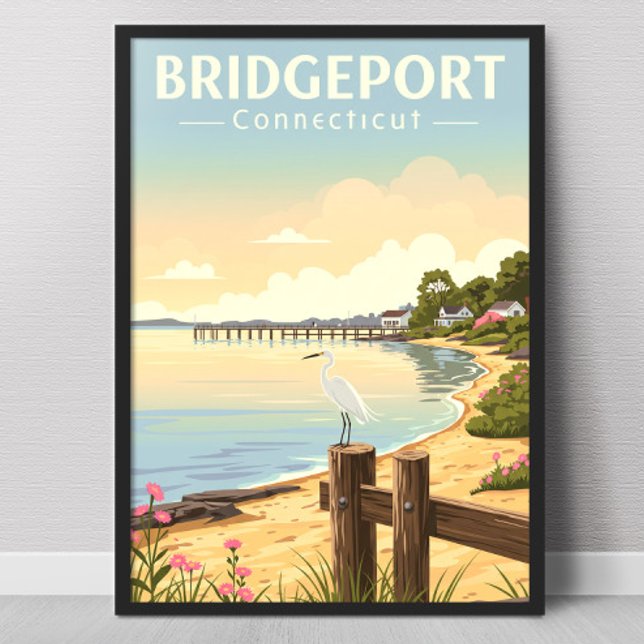 Poster Ponteport Connecticut Antigo (Criador carregado)