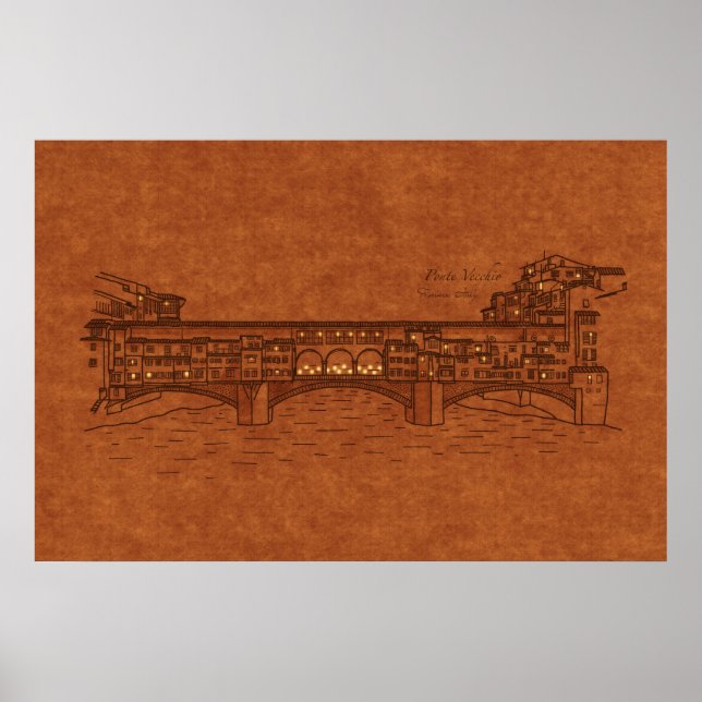 Poster Pontes: Ponte Vecchio (Frente)
