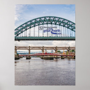 Poster Pontes Sobre O Rio Tyne Impressão/Poster