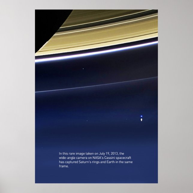 Poster Ponto Azul Pálido - Cassini ⛔ qualidade de QG (Frente)