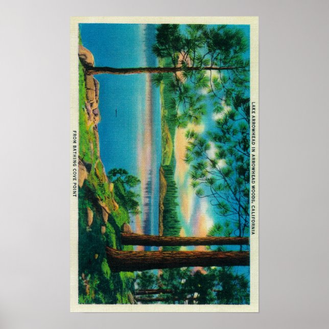 Pôster Ponto de virada balnear no lago Arrohouad (Frente)