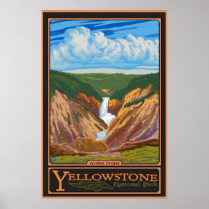 Pôster Ponto do artista - parque nacional de Yellowstone
