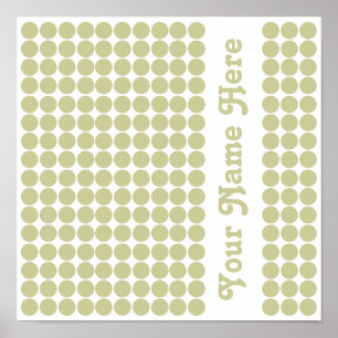 Pôster Ponto Serengeti Safari com nome