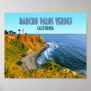Poster Ponto Vicente de Rancho Palos Verdes Califórnia