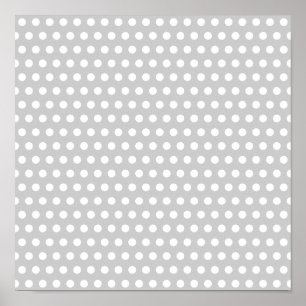 Poster Pontos brancos na luz - cinza