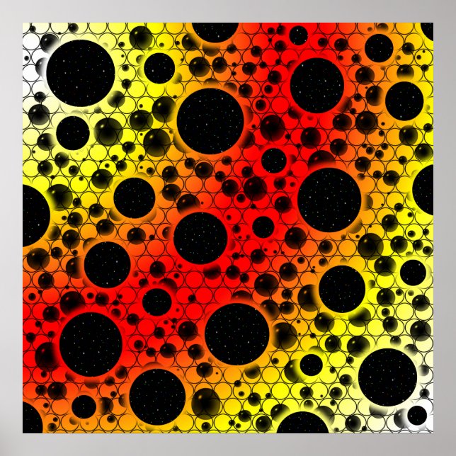 Poster Pontos de bolha de espaço - WYR de calor (Frente)