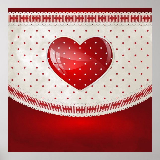 Poster Pontos e Corações (Frente)