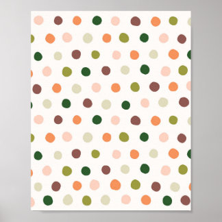 Poster "Pontos Sonhentos" Arte Bolinhas Cômica e Colorida