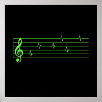 Pontuação de música EKG