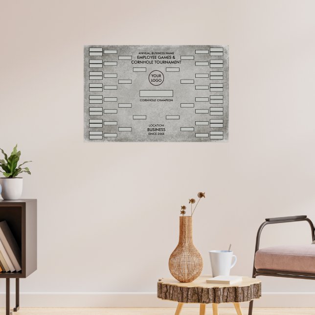 Poster Pontuação do Torneio de Cinza de Barramento Grunge (Sala de Estar 3)