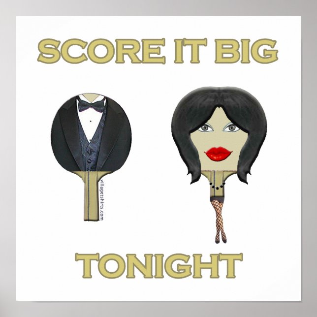 Pôster Pontuação Ping Grande Pong (Frente)