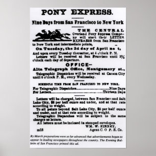 Poster Pony Express, Nine Days