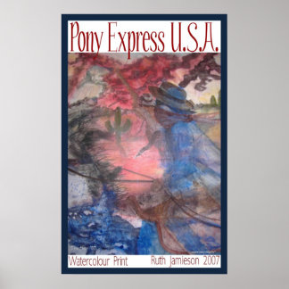 PÔSTER PONY EXPRESS U.S.A.