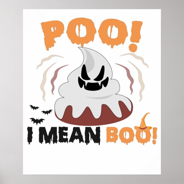 Poster Poo, quero dizer Boo Engraçado, Sapo Gótico do Dia (Frente)
