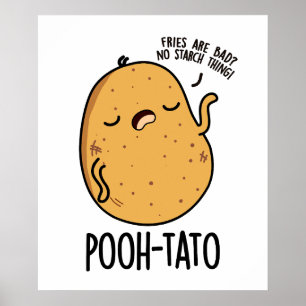 Poster Pooh-tato Funny Potato Pun
