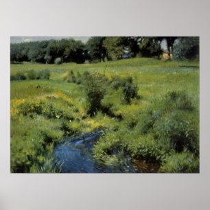 Pôster Pool Medfield por Dennis Miller Bunker, Arte Antig