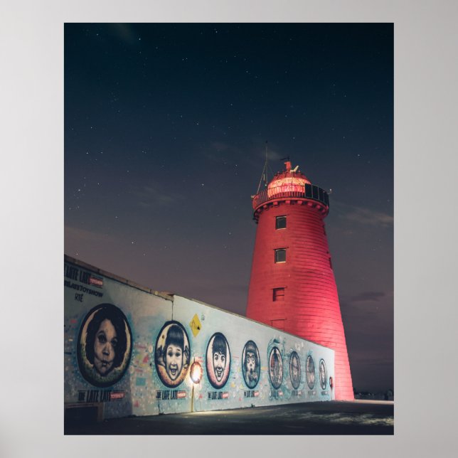 Poster Poolberg Lighthouse, Dublin Bay, Irlanda (Frente)
