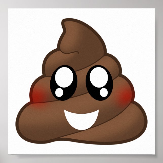Pôster Poop Emoji (Frente)