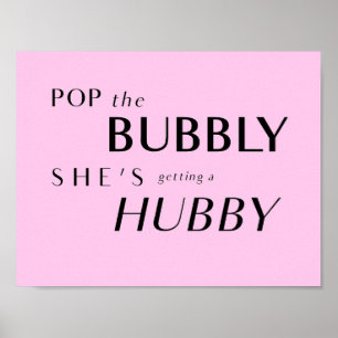 Poster Pop A Borracha, ela está ganhando um Hubby