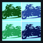 Pôster Pop-Art<br><div class="desc">Motocicleta de pop Art</div>