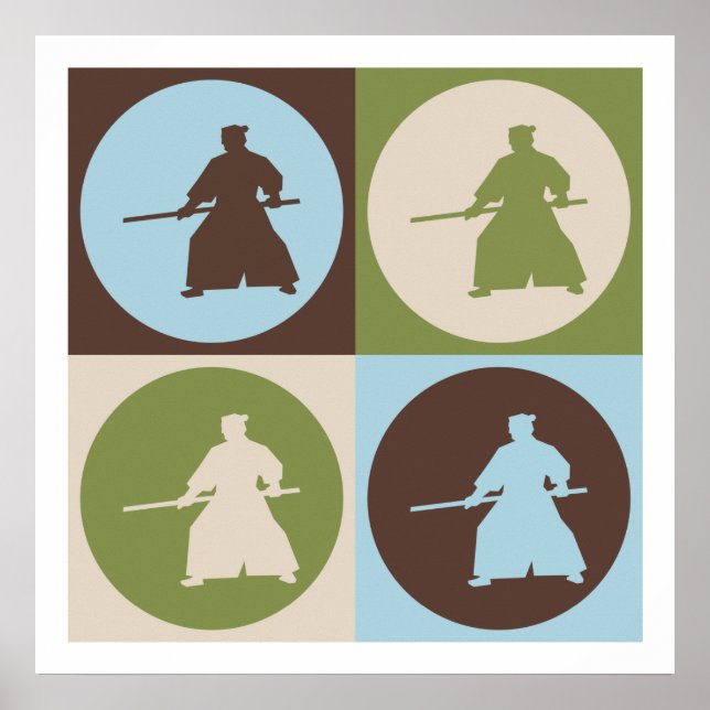 Pôster Pop Art Aikido (Frente)