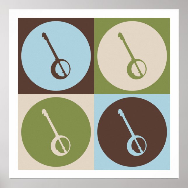 Poster Pop Art Banjo (Frente)