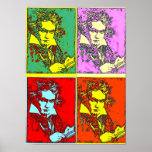 Poster Pop Art Beethoven<br><div class="desc">Ludwig von</div>