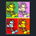 Poster Pop Art Beethoven<br><div class="desc">Ludwig von</div>