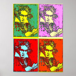 Poster Pop Art Beethoven