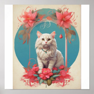 Poster Pop Art cat Foto Moderna Trendy