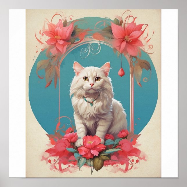 Poster Pop Art cat Foto Moderna Trendy (Frente)