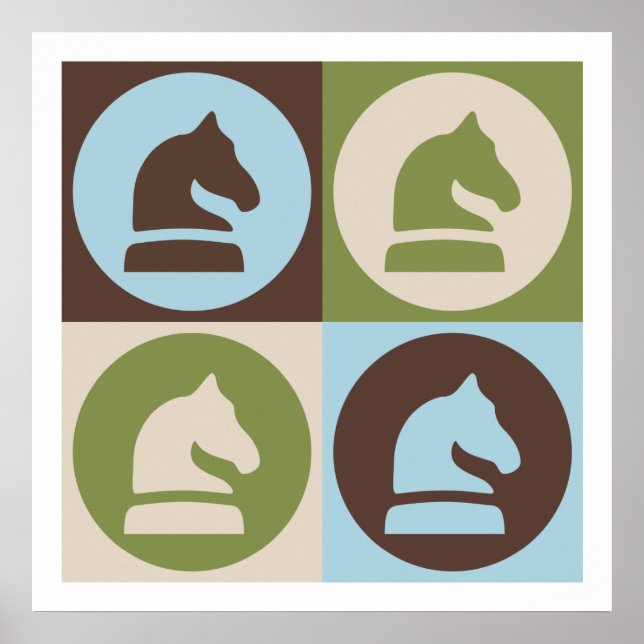 Pôster Pop Art Chess (Frente)