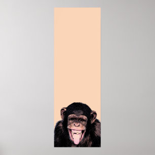 Pôster Pop Art Chimpanzé Que Estica A Língua