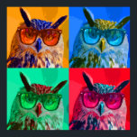 Pôster Pop art coruja<br><div class="desc">manipulação de fotos</div>