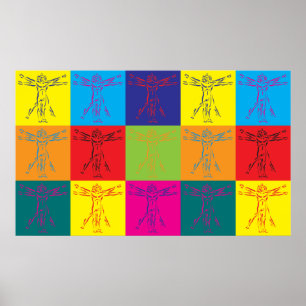 Pôster Pop art da antropologia