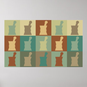 Pôster Pop art da farmacologia