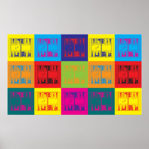 Poster Pop art da gamão