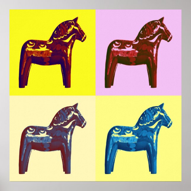 Poster Pop Art dala horse (Frente)