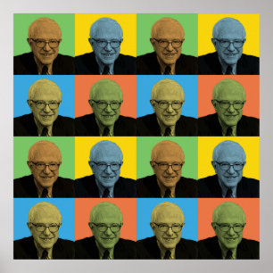 Poster Pop art das máquinas de lixar de Bernie