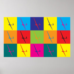 Pôster Pop art de deslizamento