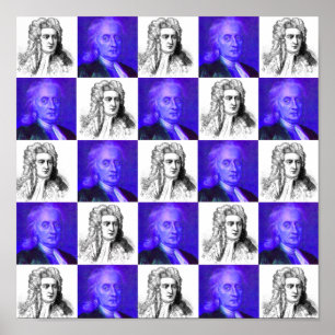 Pôster Pop art de Isaac Newton